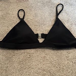 basic black triangle bikini top, size XS, never worn!